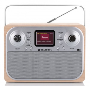 GoGEN DAB700BTCS DAB+ rádió barna-ezüst