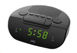 JVC RA-E111B r&aacute;di&oacute;s &eacute;bresztő&oacute;ra fekete