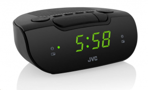 JVC RA-E111B r&aacute;di&oacute;s &eacute;bresztő&oacute;ra fekete