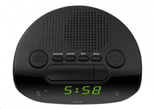 JVC RA-E111B r&aacute;di&oacute;s &eacute;bresztő&oacute;ra fekete