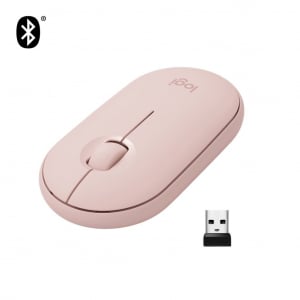 Logitech M350 Pebble vezeték nélküli egér rózsaszín (910-005717)