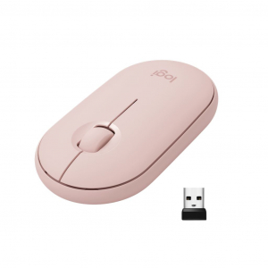 Logitech M350 Pebble vezeték nélküli egér rózsaszín (910-005717)