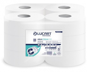 Lucart Aquastream 150 toalettpapír nagytekercses fehér (812223)