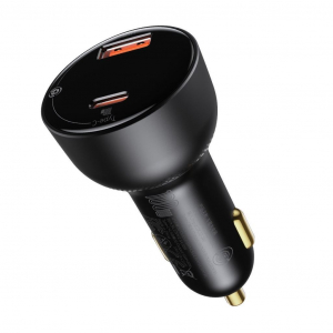Baseus Superme USB-A/USB-C autós töltő  100 W fekete (CCZX-01)