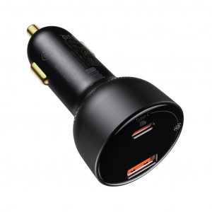 Baseus Superme USB-A/USB-C autós töltő  100 W fekete (CCZX-01)