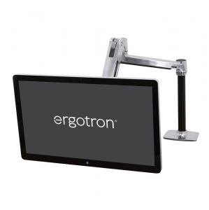 Ergotron LX Sit-Stand asztali monitortartó konzol 42" fekete-ezüst (45-360-026)