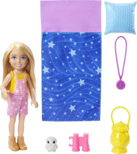 Mattel Barbie: Chelsea baba kempingező szett (HDF77)