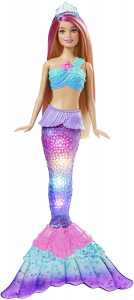 Mattel Barbie tündöklő szivárványsellő baba (HDJ35/HDJ36)