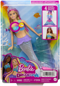 Mattel Barbie tündöklő szivárványsellő baba (HDJ35/HDJ36)