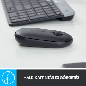 Logitech M350 Pebble vezeték nélküli egér graphite (910-005718)