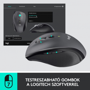 Logitech M705 Marathon vezeték nélküli USB egér (910-006034 / 910-001949 / 910-001950)
