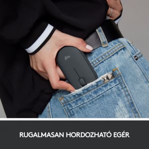 Logitech M350 Pebble vezeték nélküli egér graphite (910-005718)