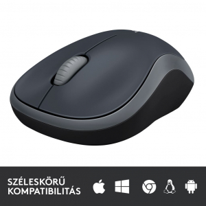 Logitech M185 vezeték nélküli optikai USB egér szürke (910-002238 / 910-002235)