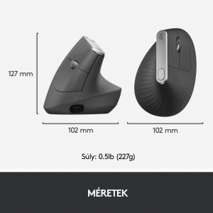 Logitech MX Vertical vezeték nélküli egér (910-005448)