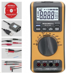 Maxwell 25328 digitális multiméter 5az1-ben·USB-s PC kapcsolattal (25328)