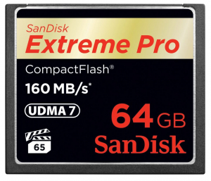 64GB Compact Flash Sandisk Extreme Pro (SDCFXPS-064G-X46 / 123844)