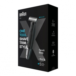 Braun Series X XT5100 Wet & Dry multifunkciós borotva és szakállvágó fekete-ezüst (10AS490086)