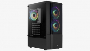 Aerocool Quantum (Quantum-G-BK-v3) táp nélküli ablakos ház fekete (ACCM-PV30133.11)