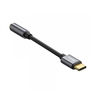 Baseus L54 USB-C - mini jack 3,5 mm audioadapter szürke (CATL54-0G)