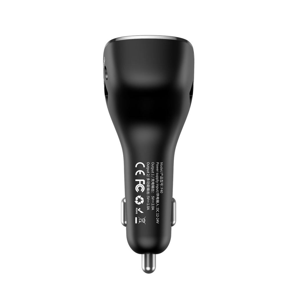 Baseus Streamer F40 FM transzmitter fekete (CCF40-01)