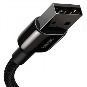Baseus Tungsten Gold USB-A - Lightning kábel 2,4A, 2m fekete (CALWJ-A01)