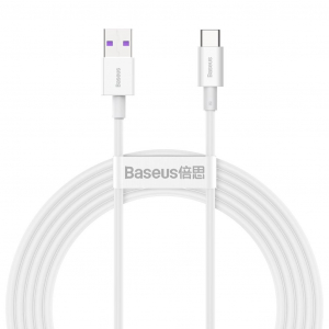 Baseus Superior USB-A -> USB-C kábel 2m fehér (CATYS-A02)