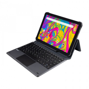 Umax VisionBook 10C LTE 10" tablet Android 10 + CZ/US billentyűzetes tok szürke (UMM240105)