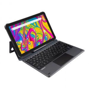Umax VisionBook 10C LTE 10" tablet Android 10 + CZ/US billentyűzetes tok szürke (UMM240105)