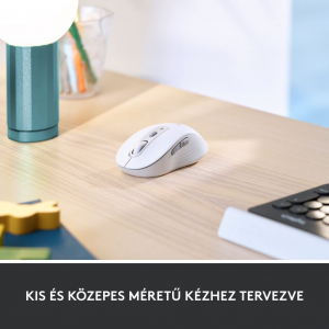 Logitech Signature M650 közepes vezeték nélküli egér piszkosfehér (910-006255)