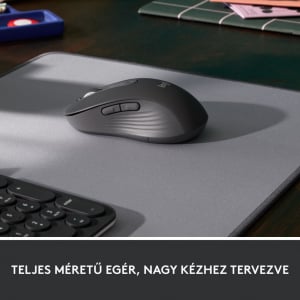 Logitech Signature M650 L nagy vezeték nélküli egér grafitszürke (910-006236)