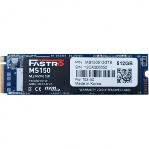 512GB Fastro MS150 M.2 NVMe SSD meghajtó (MS150-512GB)