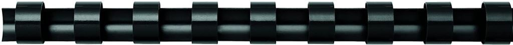 Fellowes 12mm műanyag spirál, 56-80 lapig, fekete (5346507)
