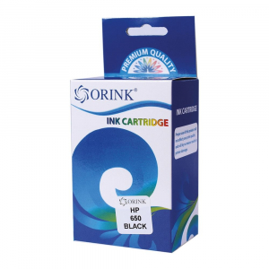 Orink utángyártot HP 650/CZ101AE tintapatron fekete (HPO650BK)