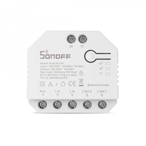 Sonoff Dual R3 Lite Wi-Fi-s okosrelé (DUALR3 Lite)