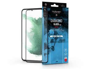 MyScreen Diamond Glass Edge2.5D Full Glue Samsung S906 Galaxy S22+ 5G edzett &uuml;veg kijelzőv&eacute;dő f&oacute;lia fekete kerettel (LA-2148)