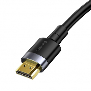 Baseus Cafule HDMI 2.0 k&aacute;bel, 4K, 3D, 2m, fekete-sz&uuml;rke (CADKLF-F01)