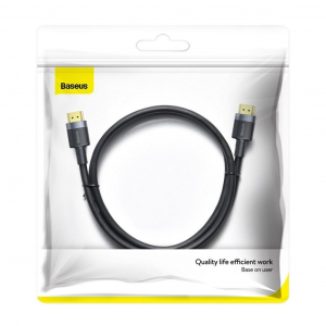 Baseus Cafule HDMI 2.0 k&aacute;bel, 4K, 3D, 2m, fekete-sz&uuml;rke (CADKLF-F01)