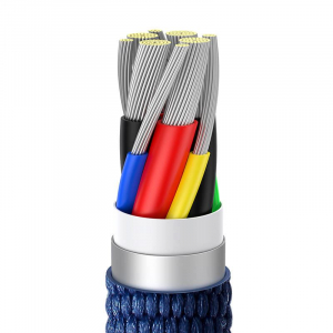 Baseus Crystal Shine USB-C - USB-C kábel 100W, 1.2m kék (CAJY000603)
