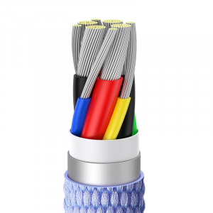 Baseus Crystal Shine USB-C-USB-C kábel, 100W, 2m (ibolya (CAJY000705)