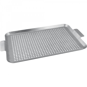 Lamart BBQ rozsdamentes acél grill sütőlap 40x26cm (LT5036)