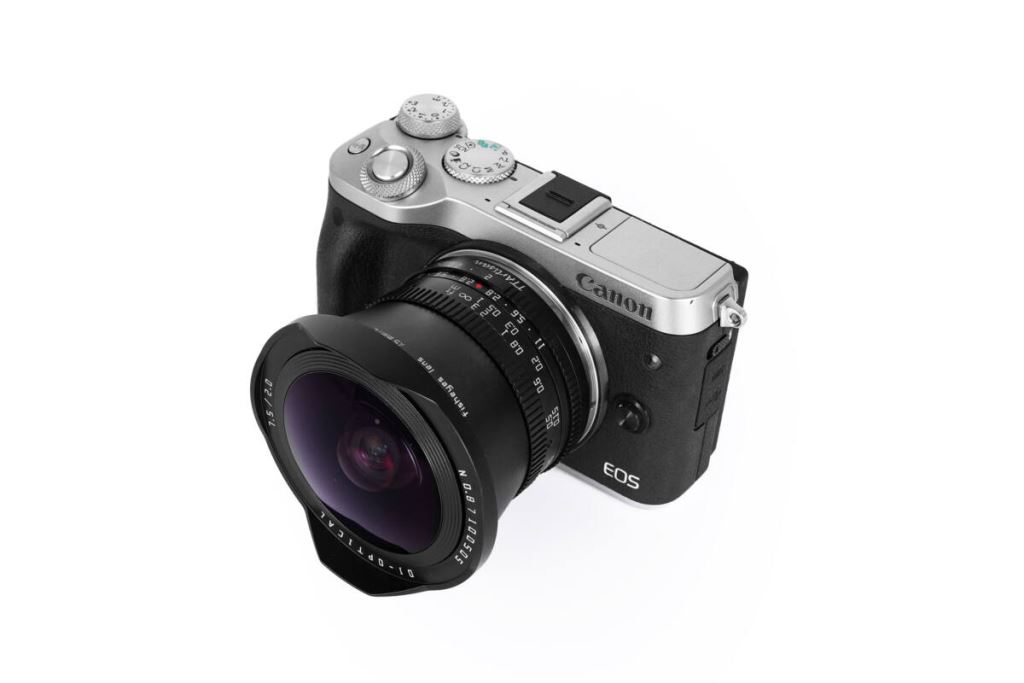 TTArtisan 7.5mm F2 halszem objektív Canon EF-M APS-C MILC vázakhoz (TTAA31B-EM)