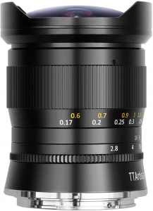 TTArtisan 11mm F2.8 halszem objektív Nikon Z Full Frame MILC vázakhoz (TTAA06B)