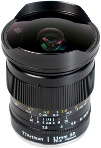 TTArtisan 11mm F2.8 halszem objektív Canon R Full Frame MILC vázakhoz (TTAA07B)