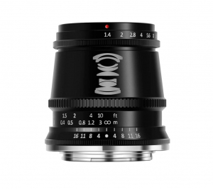 TTArtisan 17mm F1.4 nagylátószögű objektív Canon EF-M APS-C MILC vázakhoz (TTAA24B)