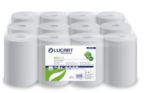 Lucart Eco kéztörlő, tekercses 2 rétegű fehér (861080)