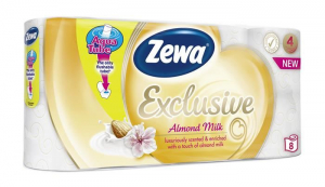 Zewa Exclusive toalettpapír 8 tekercses almond milk (29434)