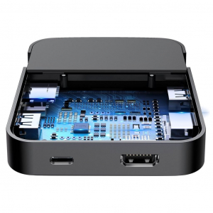 Baseus Mate asztali dokkoló Huawei és Samsung okostelefonokhoz, USB-C hub (CAHUB-AT01)