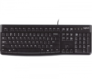 Logitech K120 DE billentyűzet fekete (920-002489)