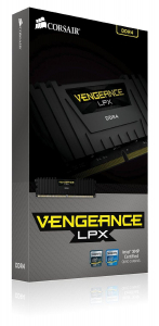 32GB 2666MHz DDR4 RAM Corsair Vengeance LPX Black CL16 (4x8GB) (CMK32GX4M4A2666C16)