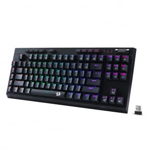 Redragon K596 VISHNU Red Gaming billentyűzet (K596RGB_RED_HU)